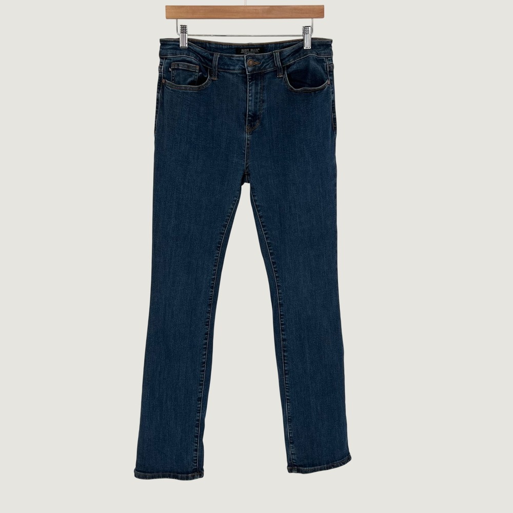 Judy Blue Womens Slim Bootcut‎ Mid Rise Jeans Size 11/30 Blue Denim